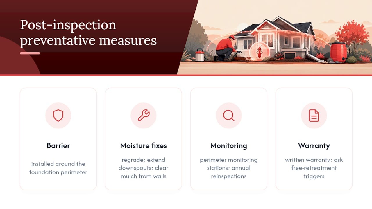 Preventative Measures and Treatments Worth Recommending After Inspection — overview diagram