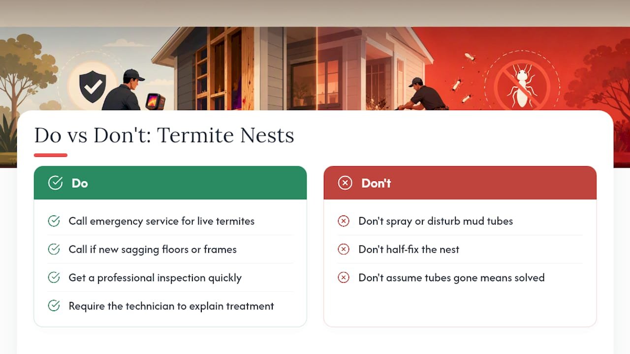 What Homeowners Get Wrong About Termite Nests — overview diagram
