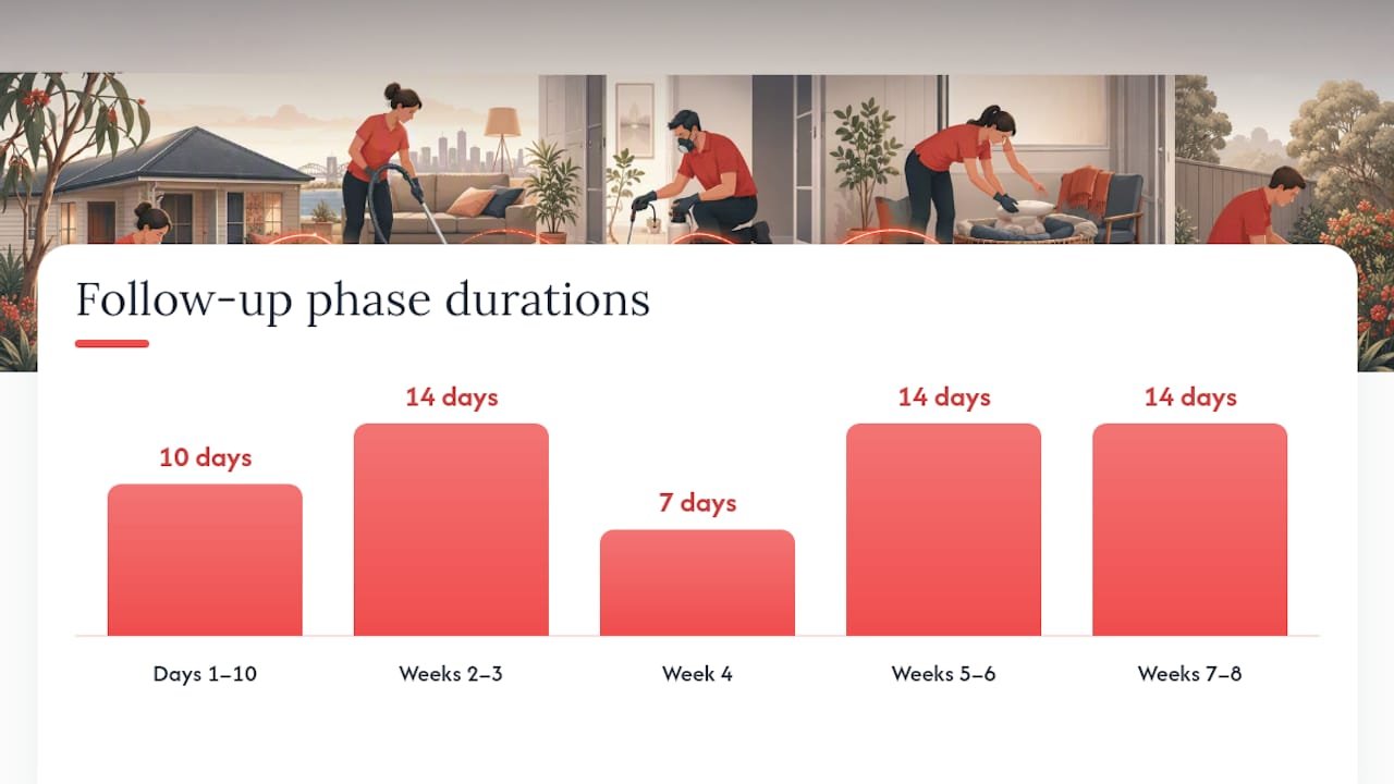 Your 8-Week Follow-Up Plan After Treatment — overview diagram