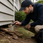 Professional header image for educational tutorial: Termite Inspection in Canberra: What It Is and What to Ex...