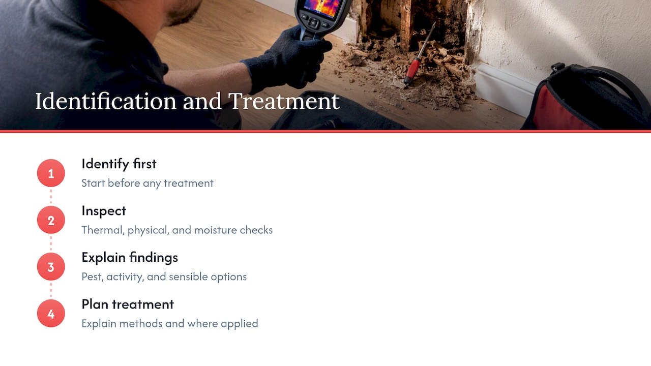 Our perspective: identify first, treat second — overview diagram